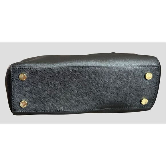 Michael Kors Kellen Black Medium Saffiano Tote Crossbody - Picture 7 of 11